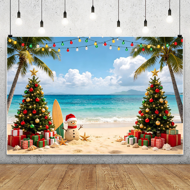 New Summer Seaside Gift Box Sunset Christmas Carnival Party Scene Photo Photography Backdrop Banner New Summer Seaside Gift Box Sunset Christmas Carnival Party Scene Photo Photography Backdrop Banner