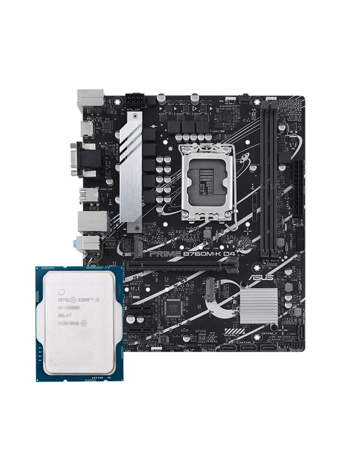 Материнская плата Asus, набор, Intel Core i3-12100, 12100, 760