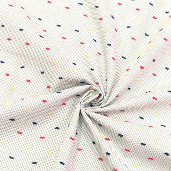 Factory Direct Sales, Ready Supply, Cotton Jacquard Cut Plain Plaid Shirt Dress Fabric