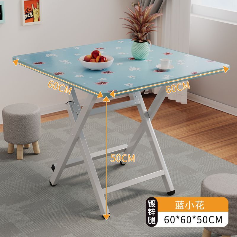 Mesa plegable, mesa de comedor, hogar, mesa de comedor simple multifuncional, casa de alquiler, puesto portátil al aire libre, mesa pequeña para cenar