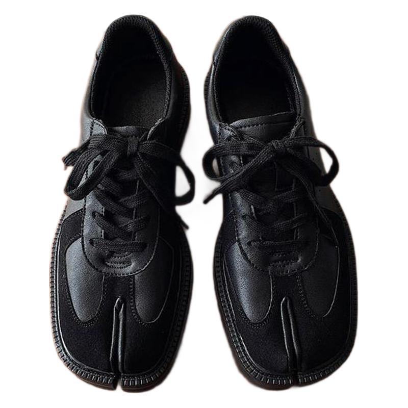 ShoeVault Cross-Border Thick-Soled Korean Dongdaemun Split-Toe Niche Casual Training Pig's Trotter Men's Derby Shoes YS565_voghion.com