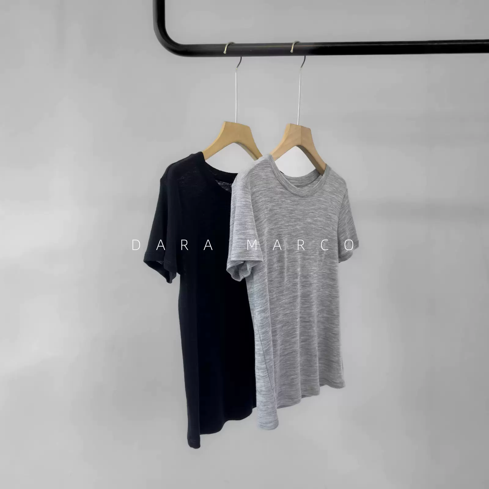 简约休闲T*eory家2026s春夏女装 全羊毛圆领短袖针织衫打底上衣