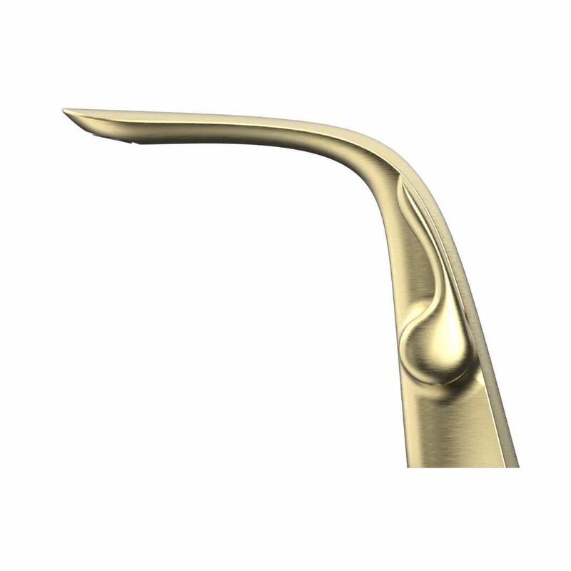 Guangdong copper gun gray brushed gold basin faucet imitation splash water source Head Factory wholesale button Po bubbler