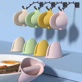 热销硅胶隔热手夹烤箱微波炉烘焙手套耐高温隔热手套加厚防烫手套