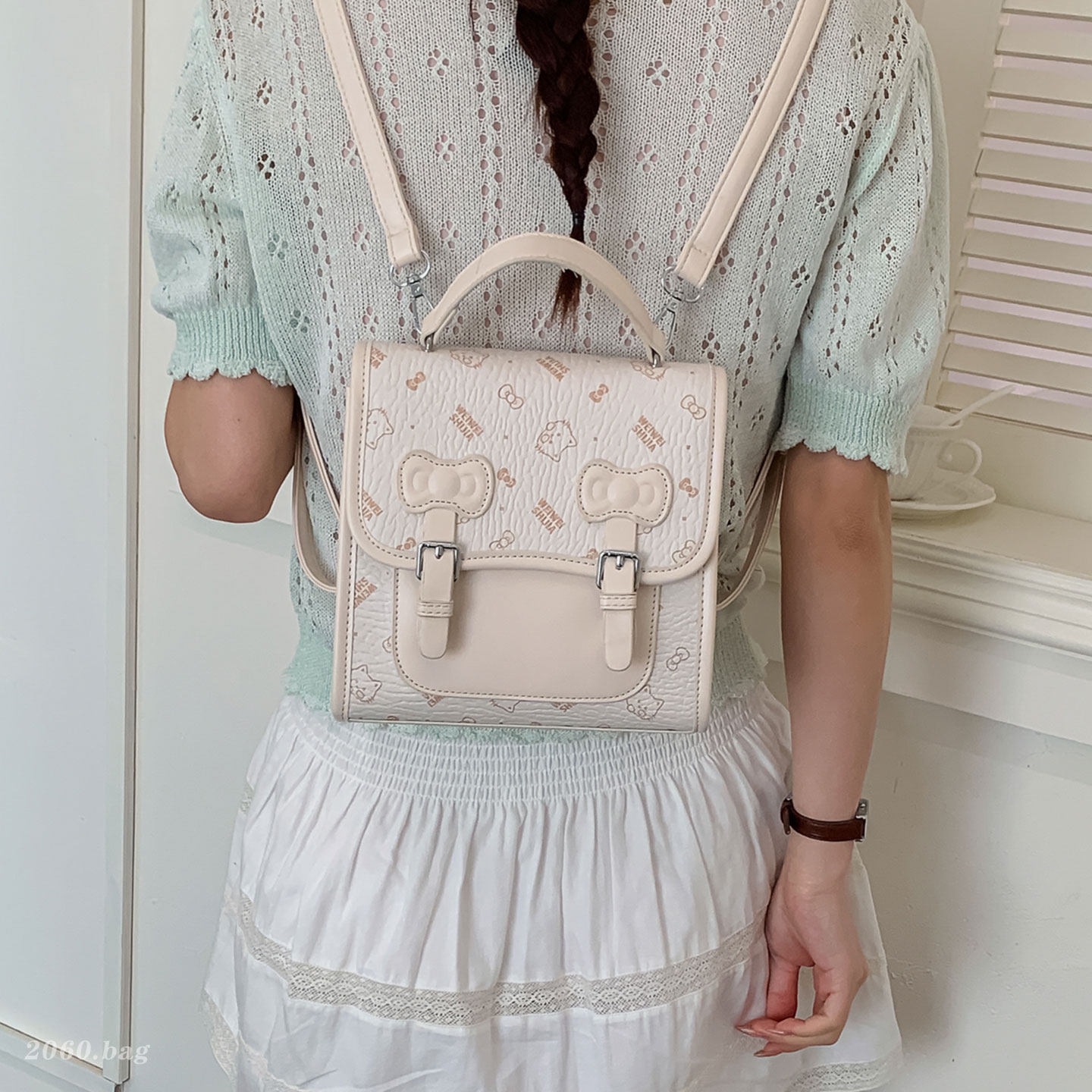 Universal mini nicho coreano mochila femenina simple 2026 nueva mochila escolar de moda portátil estudiantes de clase