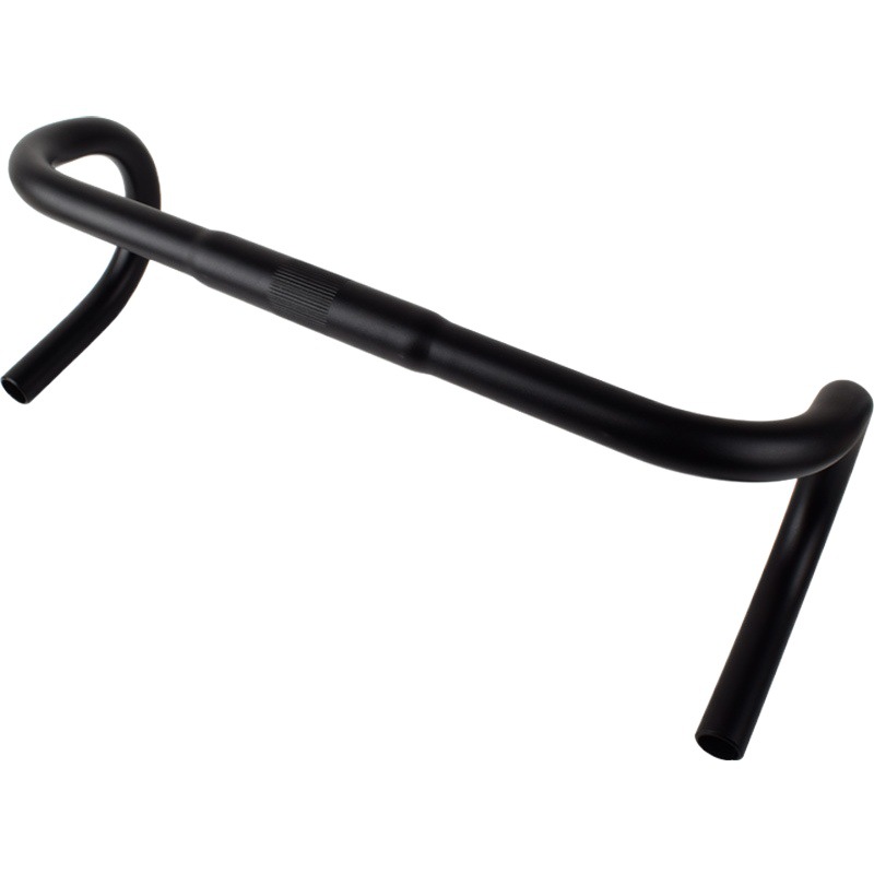 Carretera bicicleta muerto cuerno volante mango camino curvado mango Cruz cabeza modificado aleación de aluminio 25,4 manillar cabeza