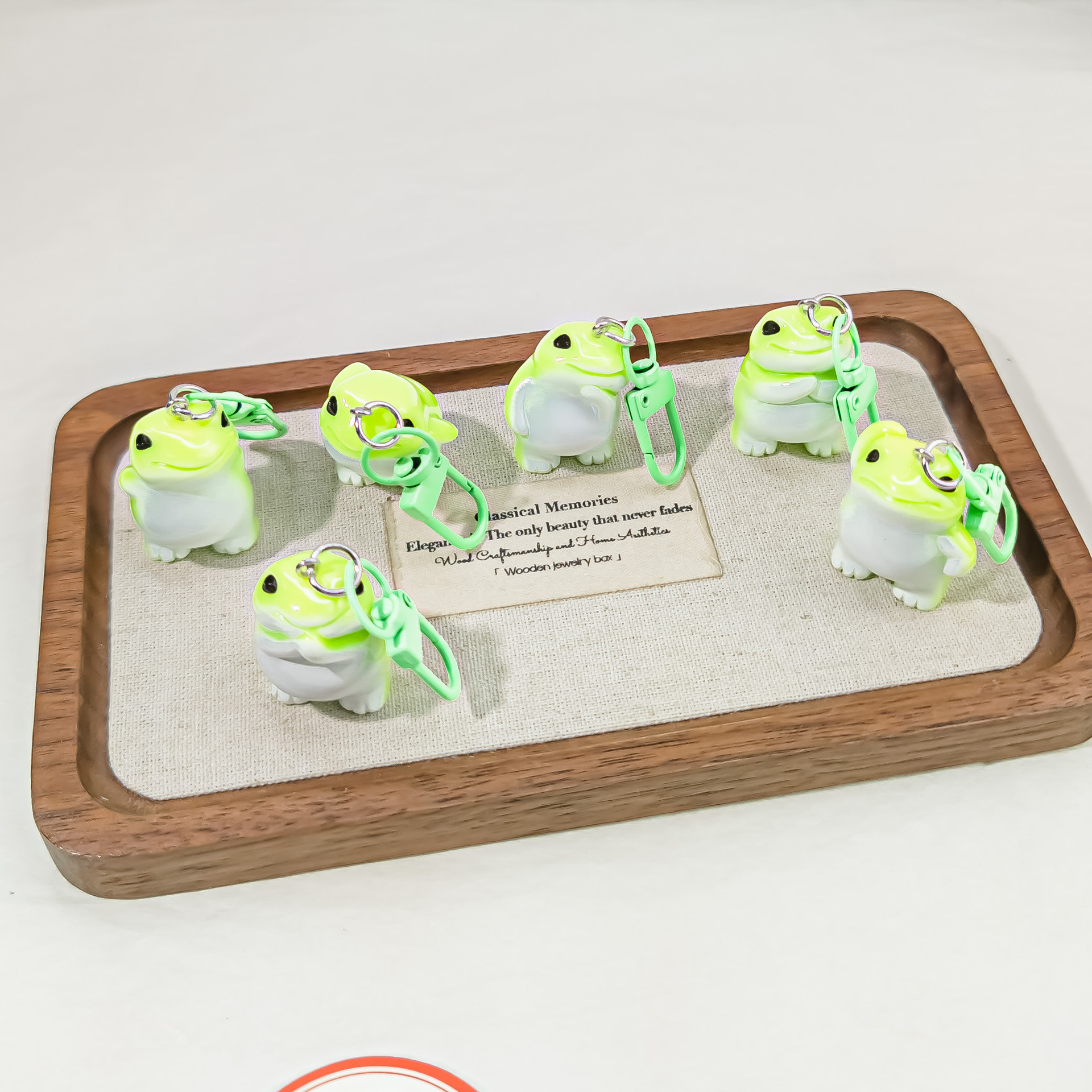 Cute and Adorable Solid Color 3D Frog Keychain Fun Cartoon Girl Bag Pendant for Couples and Best Friends P47