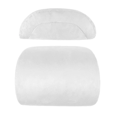Suitable for Tesla's Official: Headrest - official-same-model-headrest-lumbar-support-tesla-white-pure-and-unlabeled