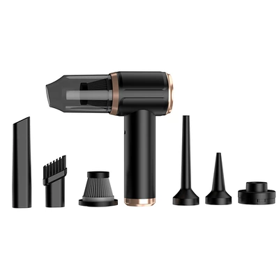 5-in-1 Car Vacuum Cleaner, Handheld Small Wireless Suction, Powerful Portable Car Vacuum Cleaner (Tozsoranlar) - black