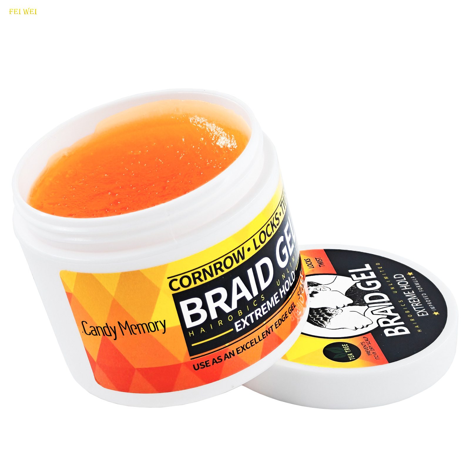 Transfronteriza venta caliente sucia trenzada trenzada GEL modelado trenzado fuerte estilo de cera de cabello fragante gel hidratante