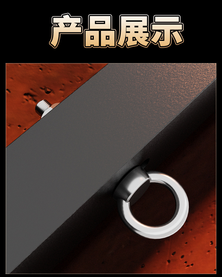 Jiuai SM Handcuffs & Whip Bondage Set in Black Iron and PU Leather for Adult Couples — detail image 10