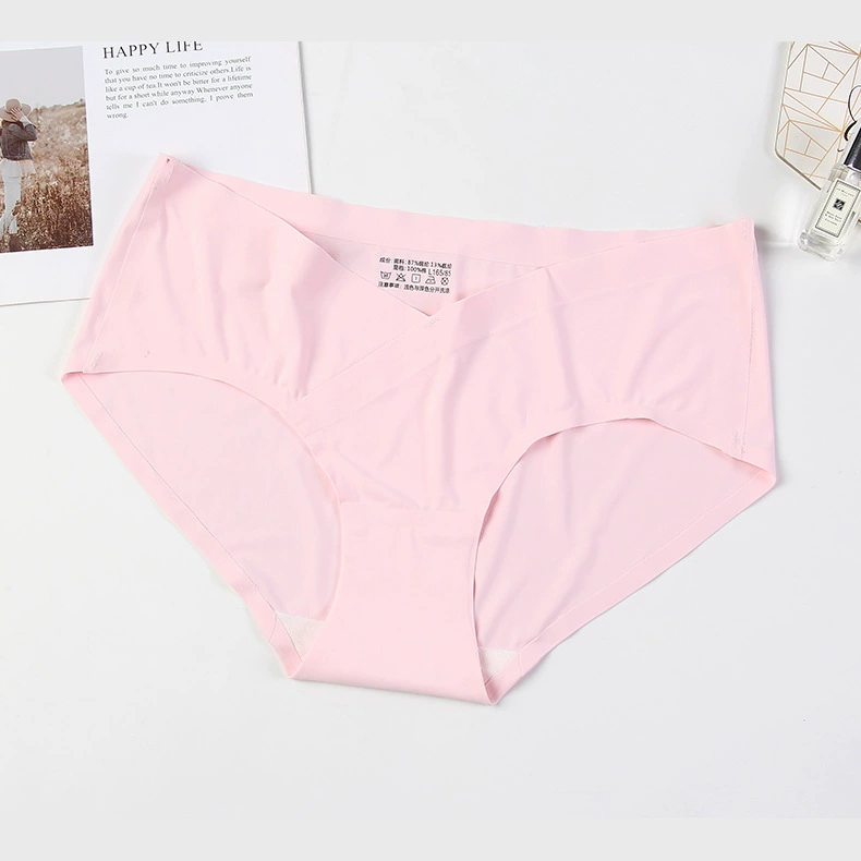 Comfortable silk pants for pregnant with belly support