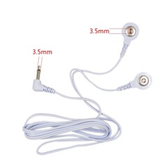 1.2メートル長さdc 3.5mm頭一出二/一出四ボタン式電極線マッサージ器部品