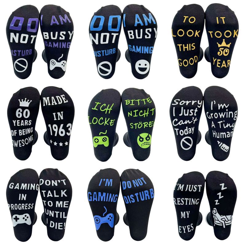 Foreign Trade Spot Sole Personalized German Non-Slip Dotted Floor Socks for Men and Women Amazon Cross-Border Best-Selling Mid-Calf Cotton Socks