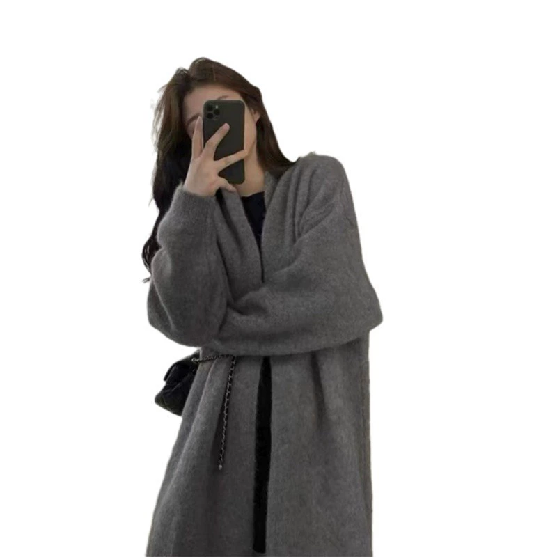 Кардиган, милый цветной свитер, куртка, oversize