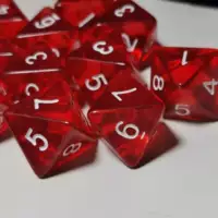 8-сторонний цифровой кубик 12345678 восьмиугольное акриловое сито учебное пособие игрушка для бега групповая настольная игра прозрачный красный