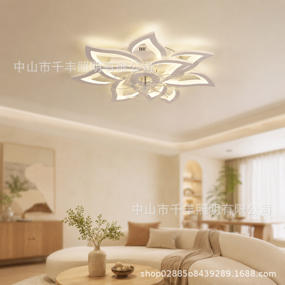 Comercio exterior suministro directo lámpara LED pétalos lámpara de techo moderno simple dormitorio sala de estar simple atmósfera Zhongshan dormitorio luz principal