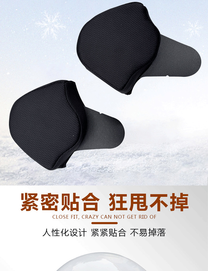 Electric motorcycle helmet with detachable ear protectors, electric scooter earmuffs, warm helmet with universal ear protection and fleece-lined cotton lining