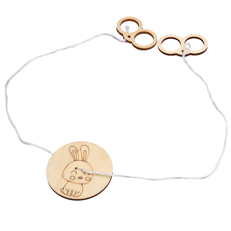 Cable de madera giroscopio Tecnología pequeña producción pequeña invención hecha a mano DIY estudiantes de primaria y secundaria experimento científico material de juguete