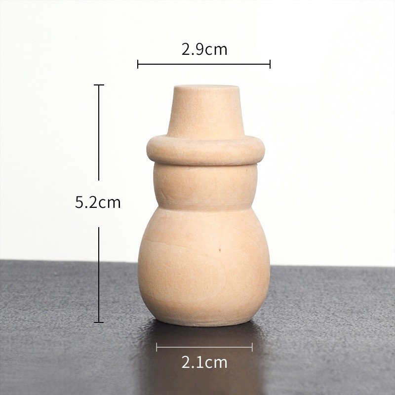 Nuevo producto bricolaje pintado a mano madera embrión fruta árbol de Navidad campana hongo casa se puede colorear regalo de vacaciones preescolar