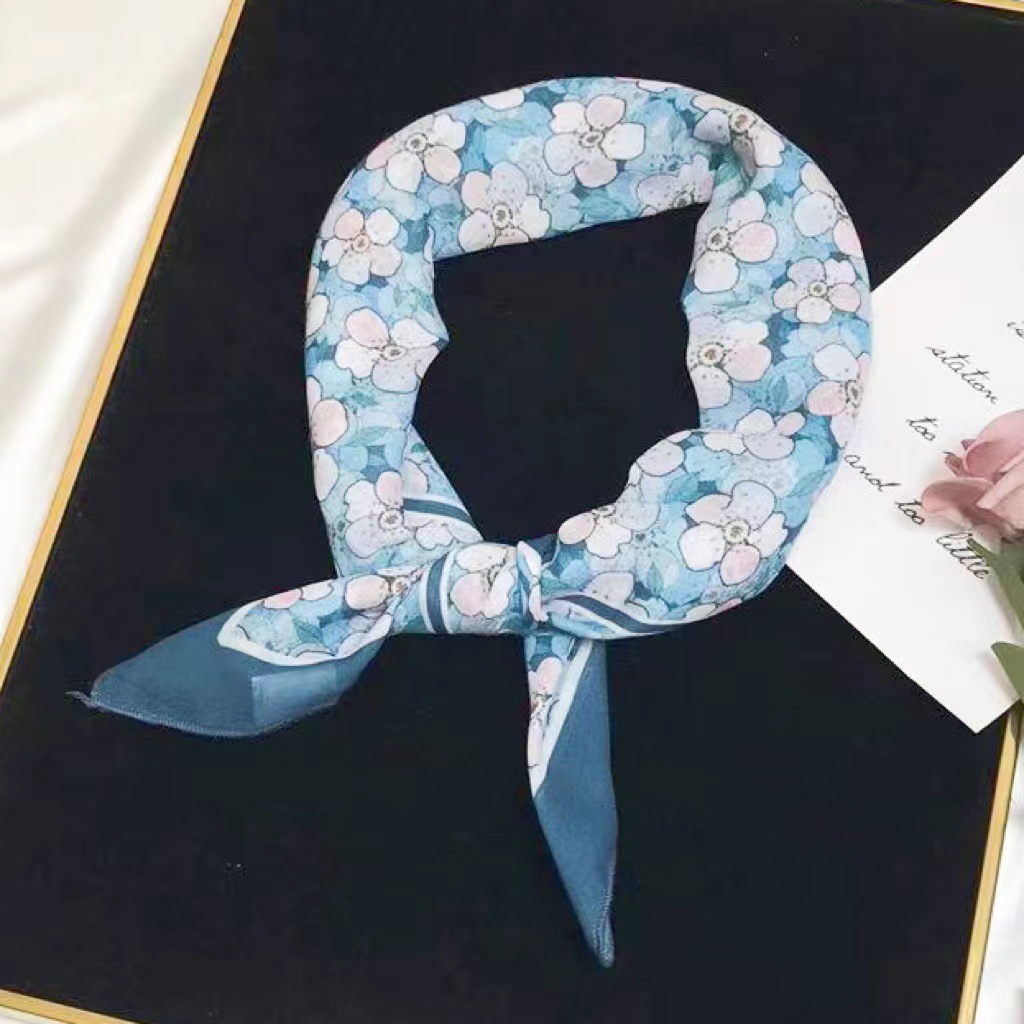 60g Weight Kerchief Classification Daily Occasion cotton and linen Material Flower Pattern Summer Season Women's Gender IG Style Style Women's IG Style Flower Cotton And Linen Kerchief 139