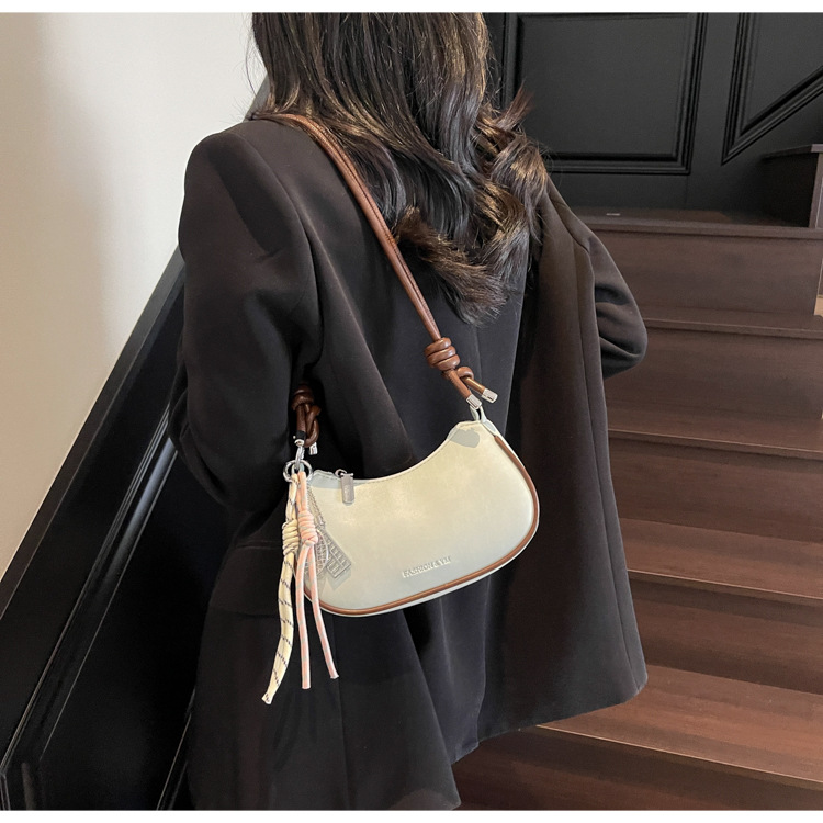 French niche quality handbag, women's bag, Spring 2025 new underarm bag, simple and versatile commuter crossbody bag undefined