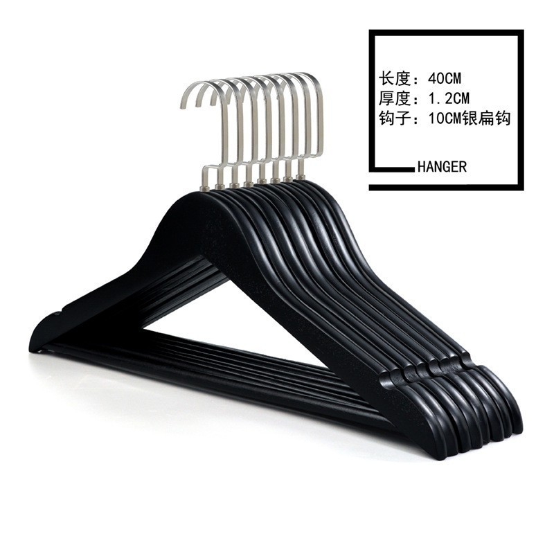 黒と白の無垢材の滑り止め衣類ラック衣料品店特別な女性の衣類サポート木製衣類ラック彫刻ロゴホテル|undefined