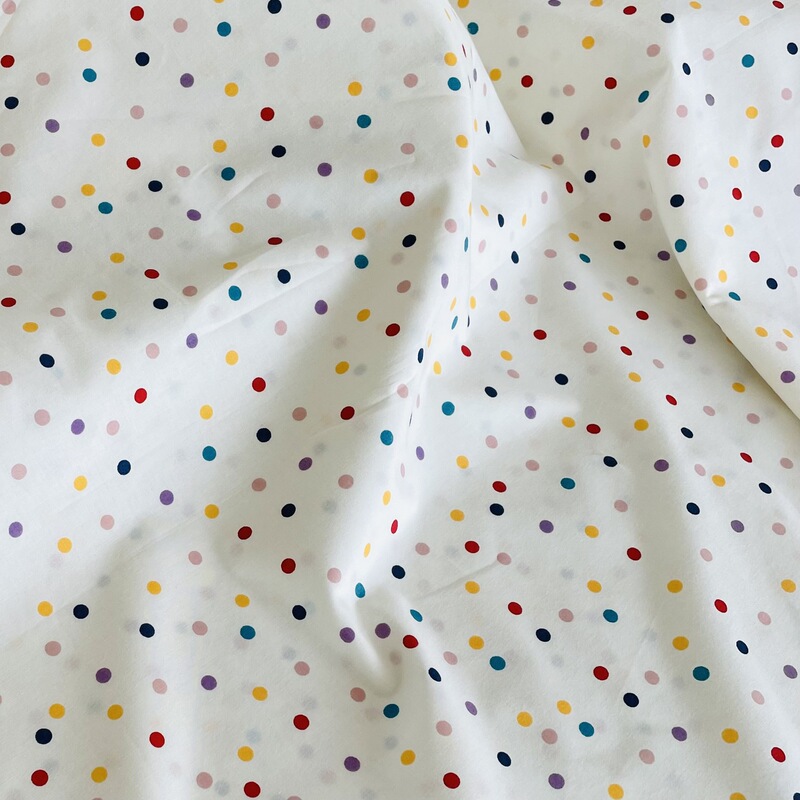 Cotton 60 Polka Dot Wave Dot Printed Fabric Children's Wear Bag Pajamas Pajamas Internet Celebrity Family Clothing Anti-mosquito Pants Fabric