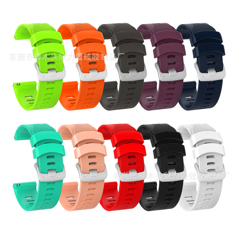 For Jiaming Forerunner 245/vivoactive3 silicone strap 20mm Universal strap For Jiaming Forerunner 245/vivoactive3 silicone strap 20mm Universal strap