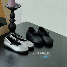 潮牌JBM儿童鞋芭蕾舞蹈鞋儿童女孩2024新品平底一字带浅口软底鞋
