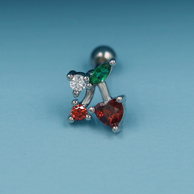 5g Weight Titanium Steel Ear Needle Material Cartilage earrings Classification 1 Piece Quantity Party, Street Occasion Titanium Steel Material Star, Heart Shape, Bow Knot Pattern All Seasons Season Unisex Gender Plating Design Hip-Hop, Streetwear Style 1 Piece Hip-Hop Streetwear Star Heart Shape Bow Knot Plating Titanium Steel Cartilage Earrings 12