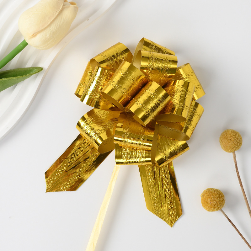 Comercio extranjero transfronterizo 50 ajuste agua ondulada flores de Navidad eventos de regalo embalaje decoración tira floral cinta al por mayor