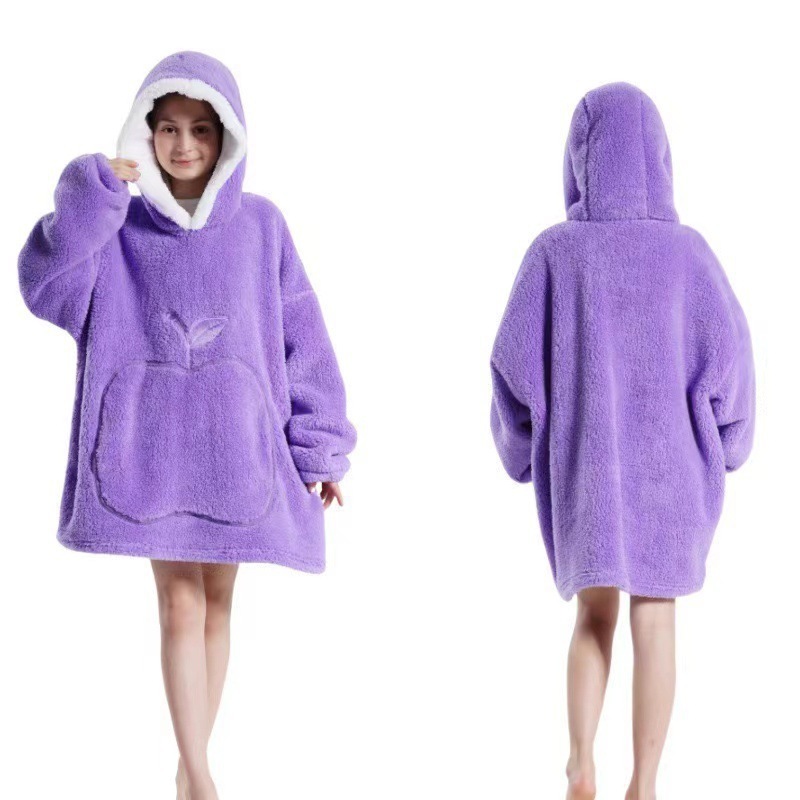 新しい子供の純色のリンゴの怠け者の服の防寒服の頭の上着と帽子のじゅうたんの室外の防寒はじゅうたんを着ることができます。|undefined
