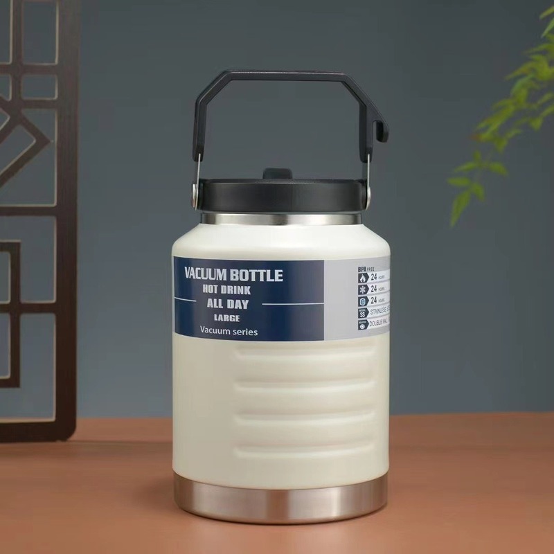 Amazon 大容量ポータブル魔法瓶カップ 304 ステンレス鋼魔法瓶カップ屋外登山スポーツウォーターボトル|undefined