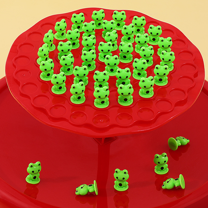 Rana equilibrio gran entrenamiento de concentración de combate juguetes niños Jenga doble juego interactivo de equilibrio entre padres e hijos