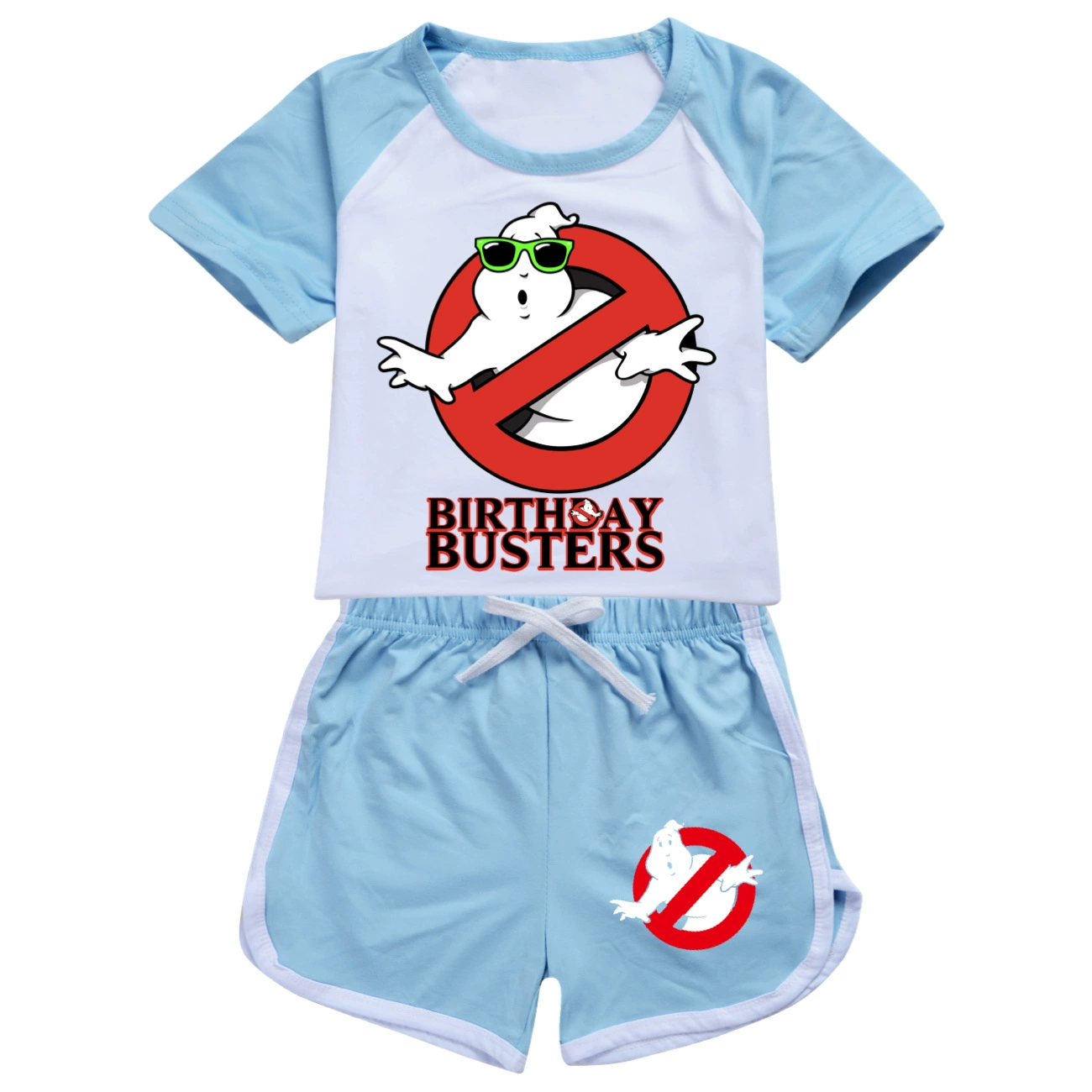 Ghstbusters100-170 Детский костюм с коротким рукавом и шортами 3301