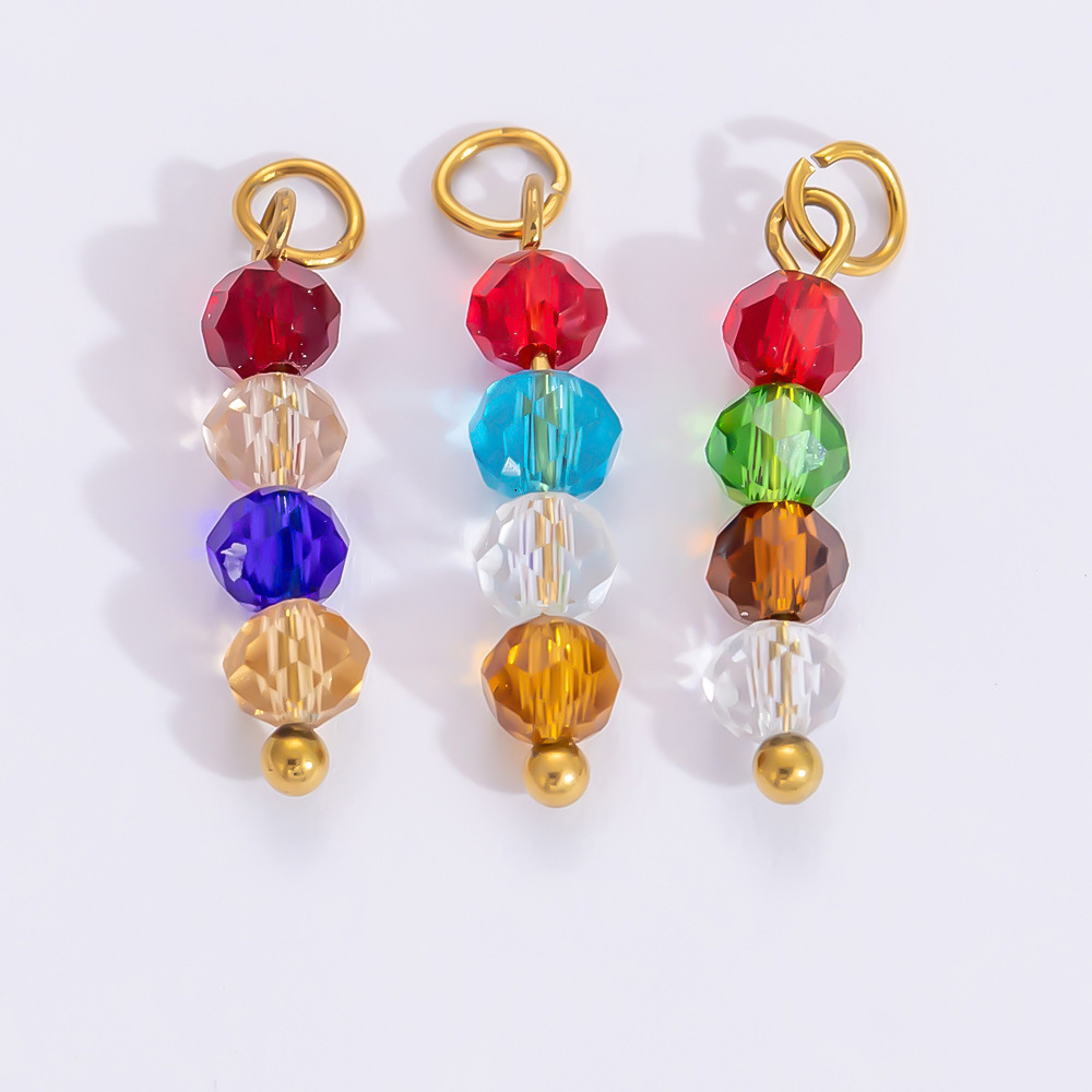 1 Piece Set 4.29*24.15mm 304 Stainless Steel Zircon PVD Coated Real Gold Plated Heart Shape Flower Butterfly Polished Pendant DIY Jewelry Accessories display picture 2