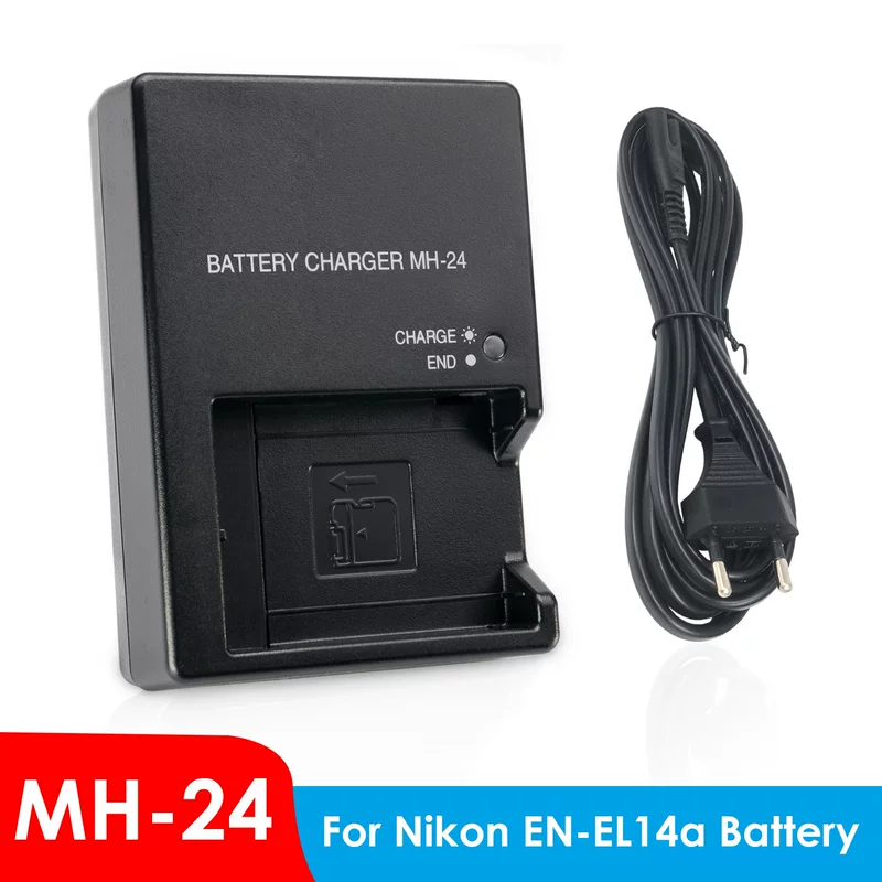 Nikon, camera, battery, compatible charger, D3100, D5100