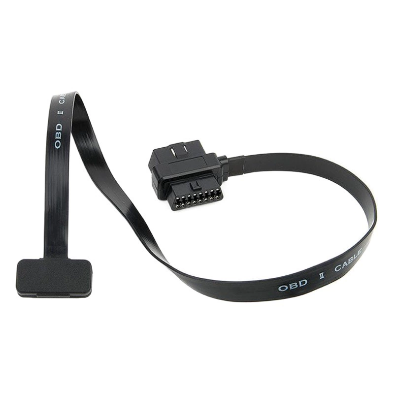 Автомобильная линия OBD линия OBD2 удлинитель одна точка, две лапши плоская линия obd одна буксировка, два полных сердечника с питанием 0,6 м