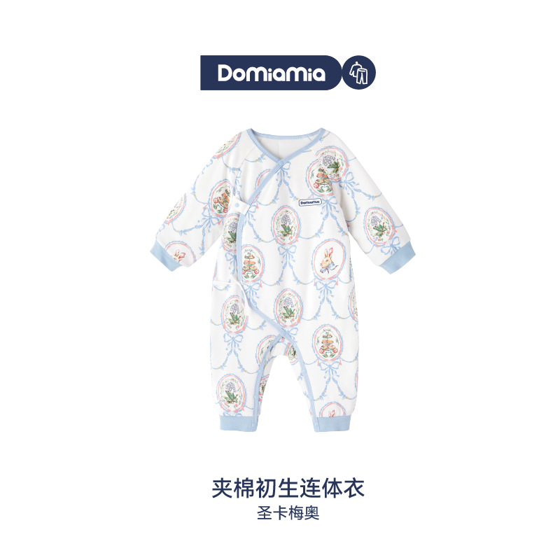 DOMIAMIA DORMI 점프 수트 잠옷 긴 소매 면 가을과 겨울 등반 착용