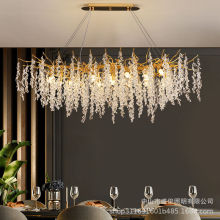 法式轻奢设计师别墅客厅卧室吊灯铝材创意温馨餐厅灯葡萄枝形吊灯