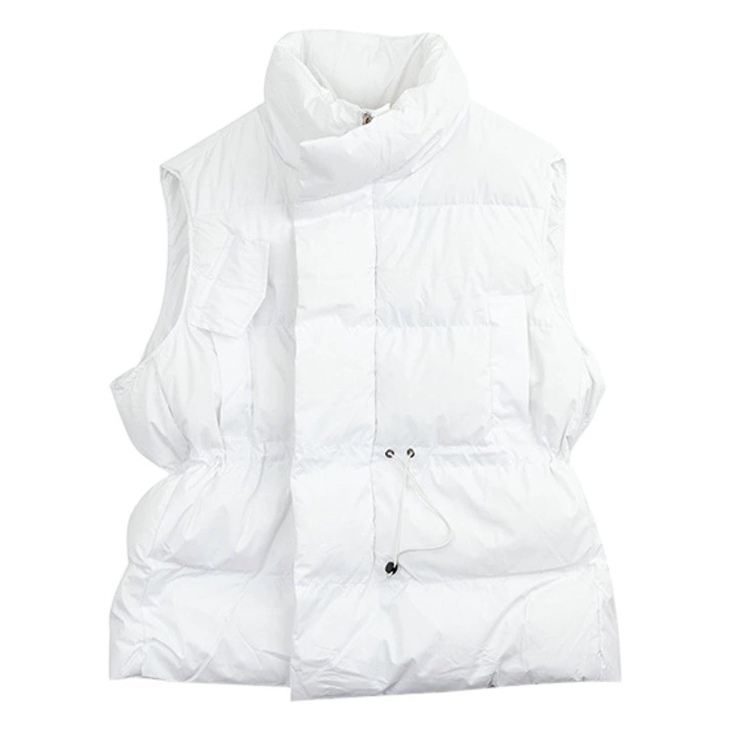 Двойной день 2023 осень и зима Новый Плюс Размер Женская оптовая Толстая сестра плюс толстая талия хлопковый жилет на шнурке ST1106