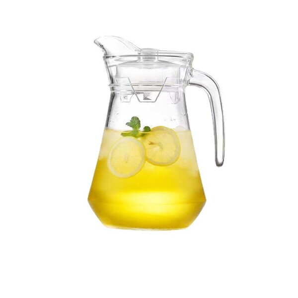 Promotional hotel glass duckbill pot with transparent glass tucked…
