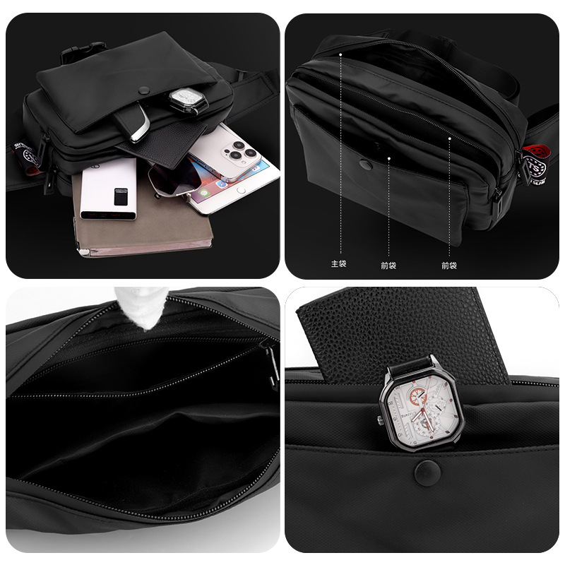 WEPOEWR nuevo bolso de pecho de moda, bolso de cintura portátil para hombres, bolso de hombro simple, bolso de tendencia callejera