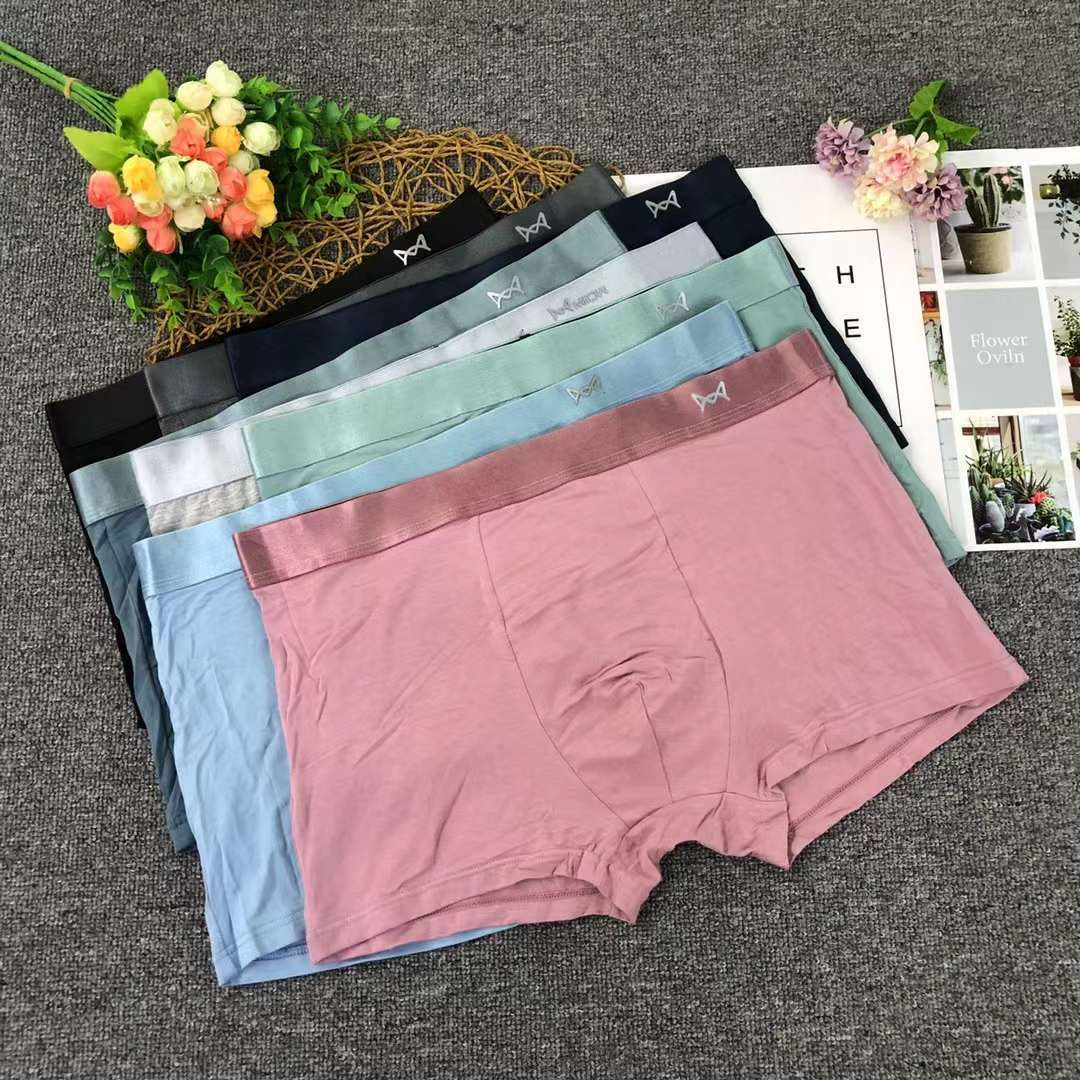 Ropa interior para hombres boxeadores modales Xinjiang boxeadores de algodón pantalones cortos de algodón transpirable delgado de verano para hombres cabeza