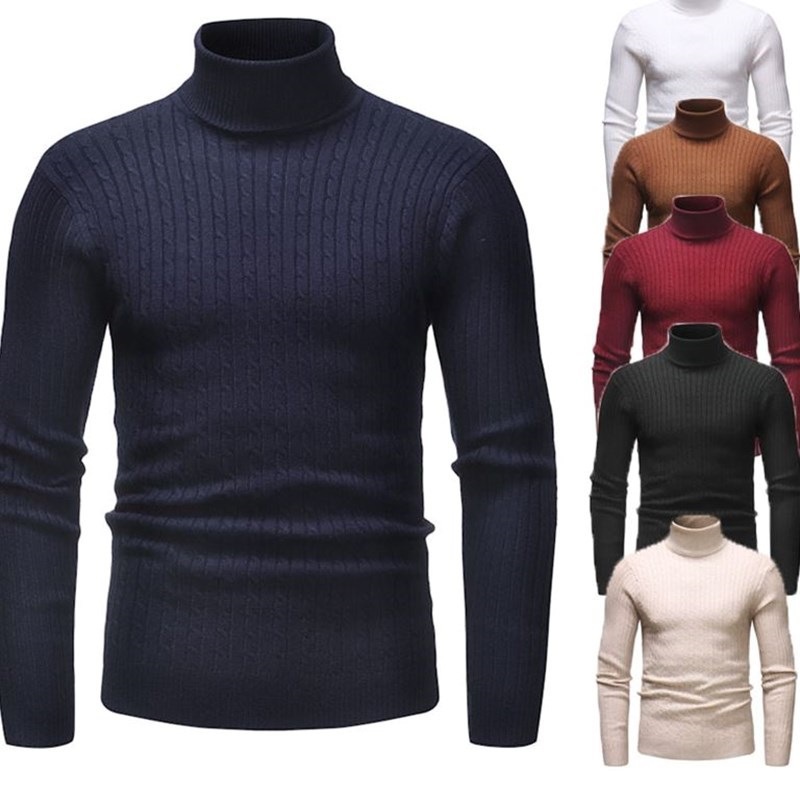 men’s chin in men Turtleneck T-shirt swe...