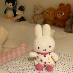Mifyミッフィーウサギ限定ミッフィーウサギぬいぐるみ25cm綿人形が添い寝人形ぬいぐるみをなだめる