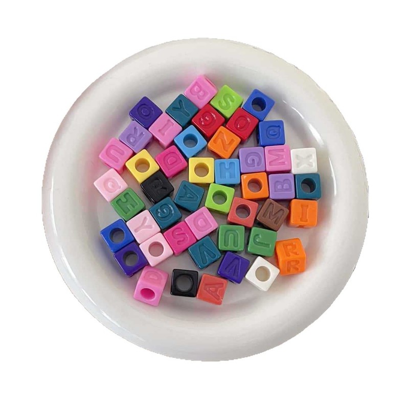 アクリルスクエアレタールースビーズアクリルソリッドカラースクエア大穴ビーズ diy ブレスレットネックレスジュエリーアクセサリー|undefined