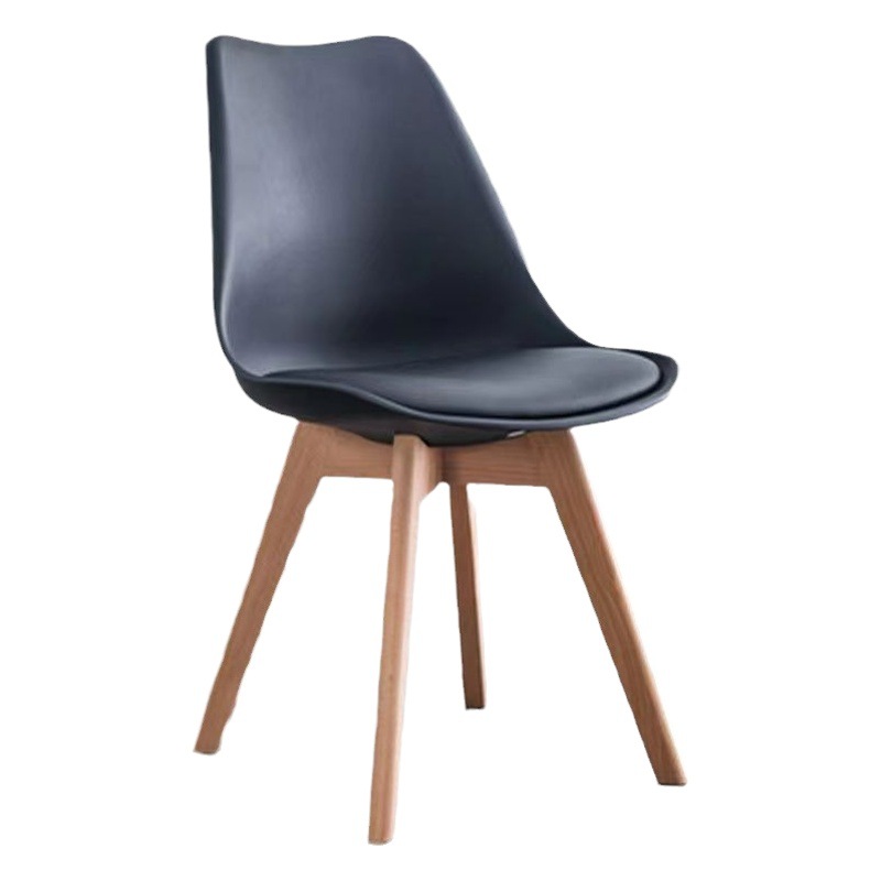 Silla Eames estilo nórdico, tulipán, para comedor o mesa de negociación, respaldo cómodo, diseño moderno y minimalista