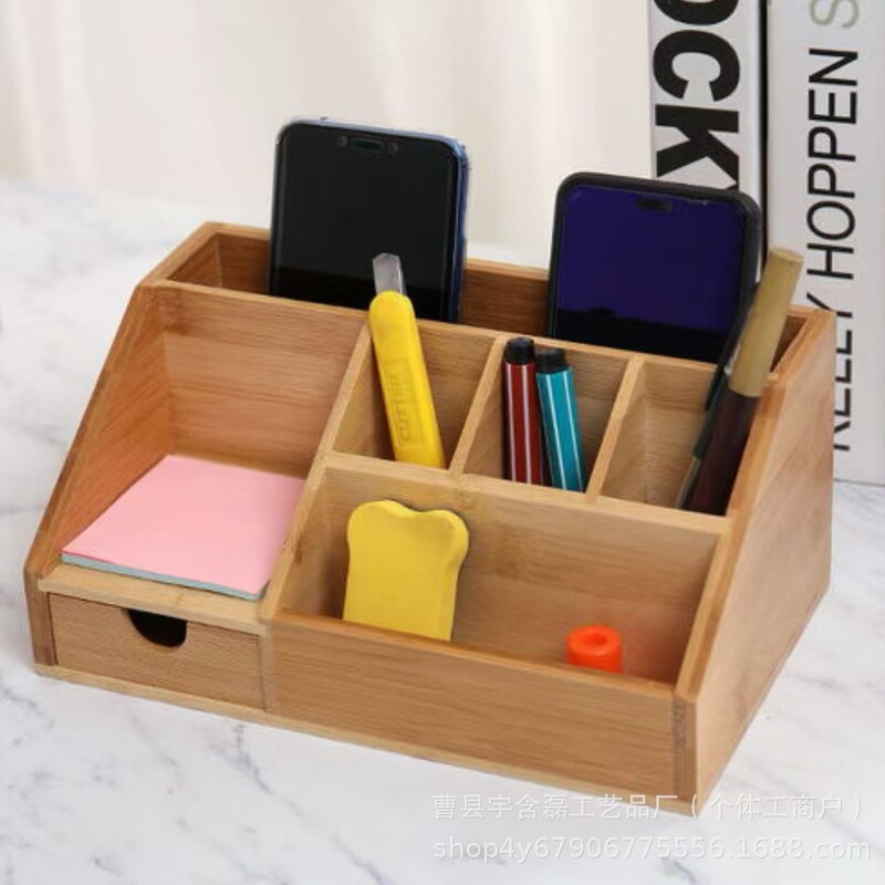 Factory direct supply desktop bamboo storage box cosmetics wooden storage box living room remote control solid wood storage box Factory direct supply desktop bamboo storage box cosmetics wooden storage box living room remote control solid wood storage box